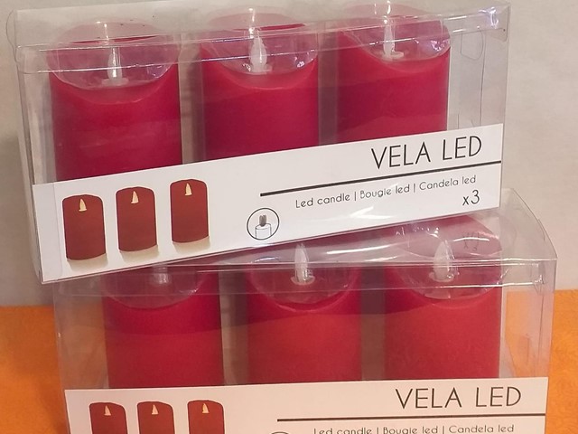 VELA LED ROJA